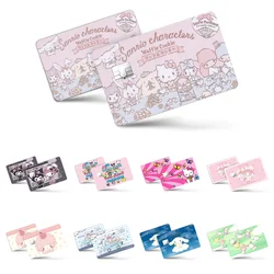 Various Sanrio Anime Bank Credit Cards Bus Pass Stickers Cool Decoration Waterproof and Scratch Resistant Stickers Toys Gifts