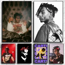 New Playboi Carti Music Star Portrait Poster Poster Kraft Club Bar Paper Vintage Poster Wall Art Painting Bedroom Study Stickers