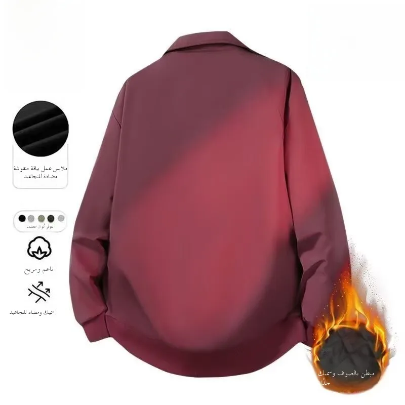 

Red Workwear Jaet Men's Faionable Design oulder Pads Pilot Baseball Sle Casual Long Sve Coat for Spring Autumn