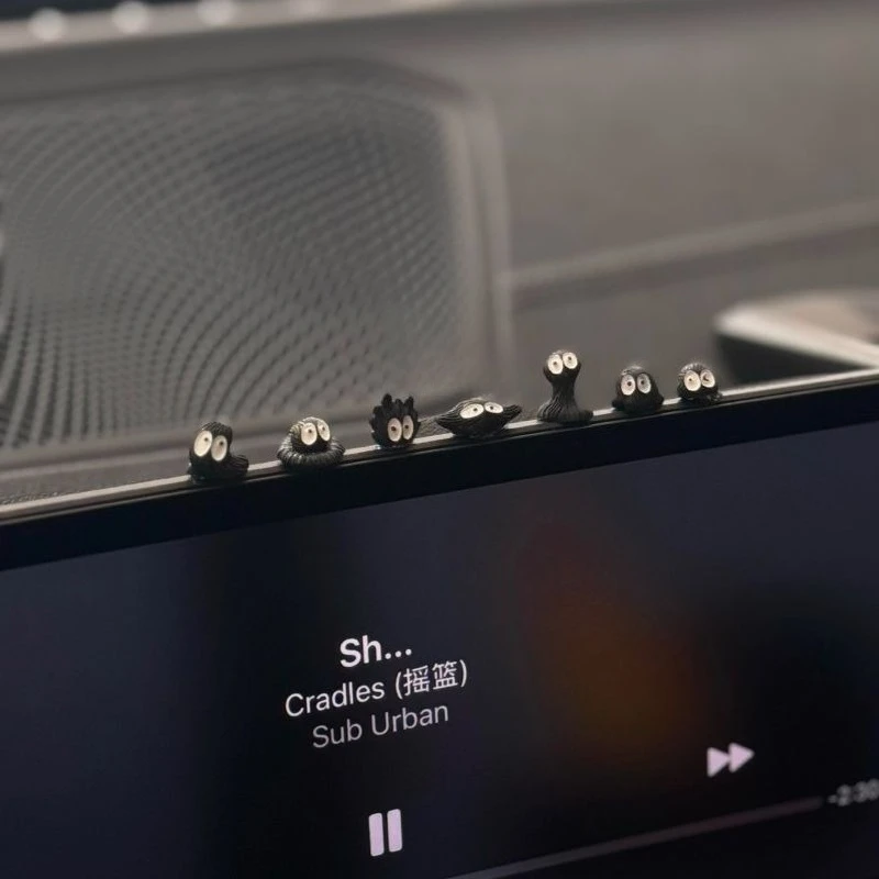 

7 Pcs Soot Ball Car Ornaments，Rearview Mirror/Dashboard/Screen Decor，Interior Accessories，Motorcycle Ornaments，Auto Gift