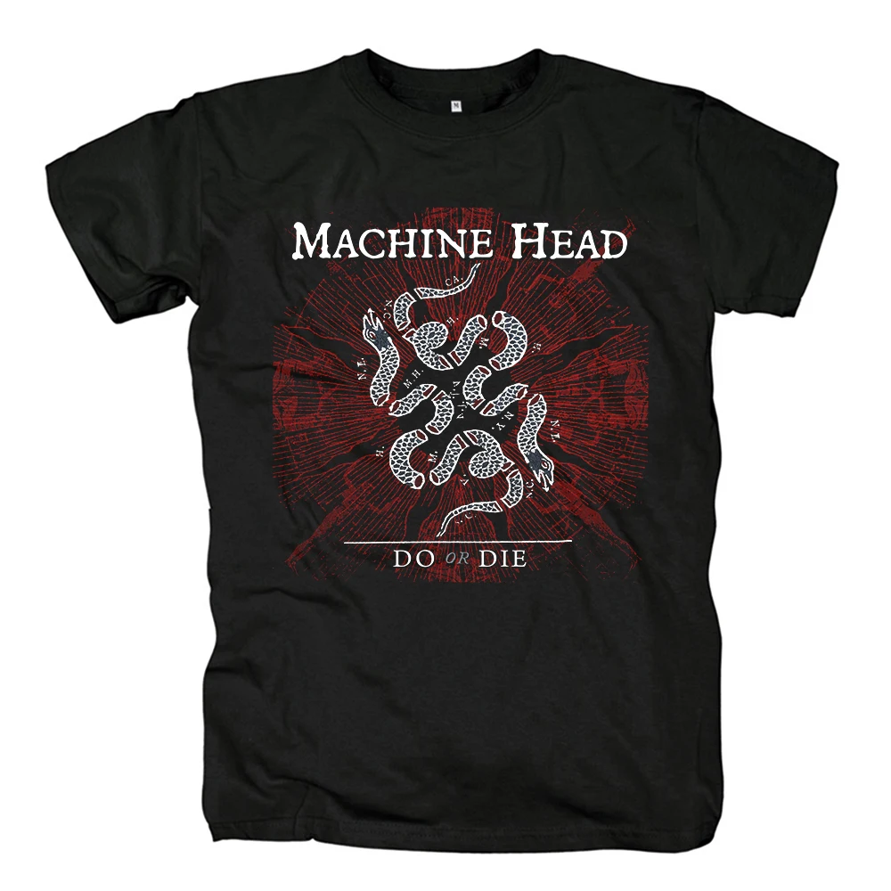 Heavy Metal Power Metal Machine Head T Shirt Vintage Mens Fashion Summer Tee Tops Casual Harajuku Streetwear Cotton Tshirt