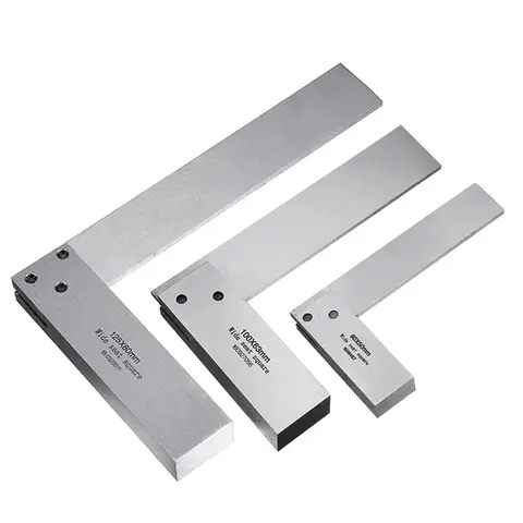 기계공 스퀘어 90 직각 눈금자 각도기 목수, 엔지니어용 정밀 강철 경화, DIY 보조 도구