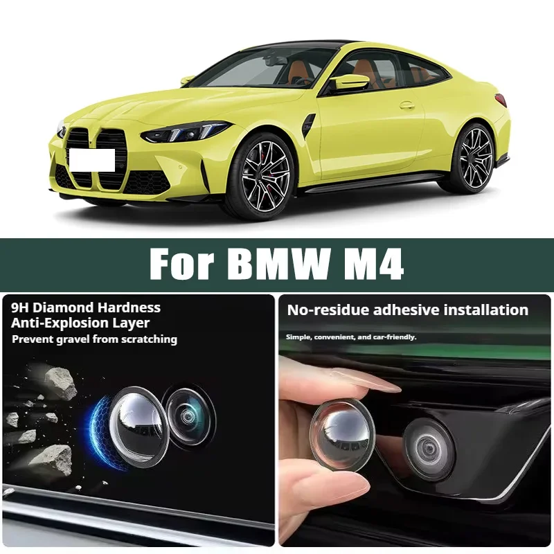 

Car Camera Lens Protector 2PCS Rear View Backup Camera Cover 360° Camera Protection Anti Scratch Waterproof For BMW M4