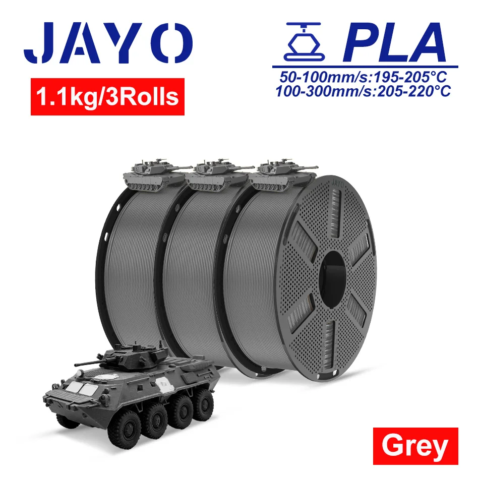 JAYO PLA + / TPU / SILK / PLA Filament 5 Rollen/set 3D Printer Filament Sterk 3D Printmateriaal Voor FDM Geen Klitten