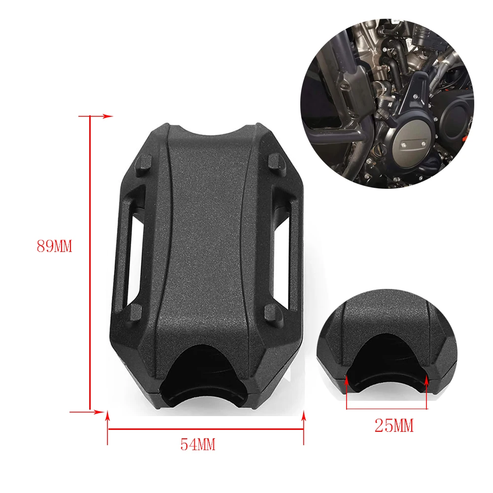 For KAWASAKI KLR650 KLR 650 2008-2019 2020 2022 2023 21 Motorcycle Bumper Engine Guard Protector Block 25mm Crash Bar Decorative