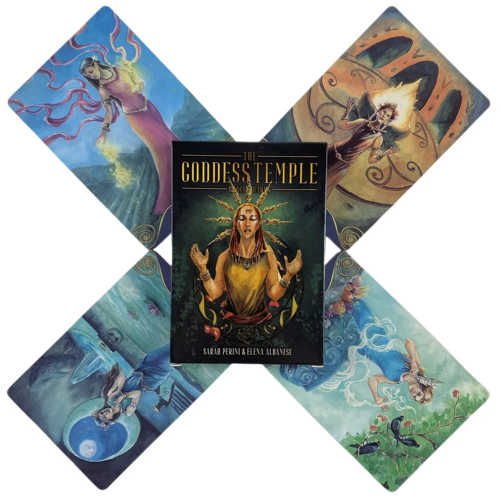 Jeu de cartes oracle Goddess Temple, A 45 Deck, Visions anglaises, Edition Borad Playing Games