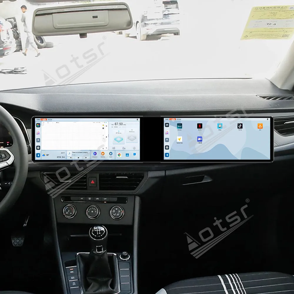 

Dual Screen 12.3 Inch CarPlay Radio For Volkswagen Bora 2023-2025 GPS Navi HD Touch Screen Multimedia Player Stereo Head Unit