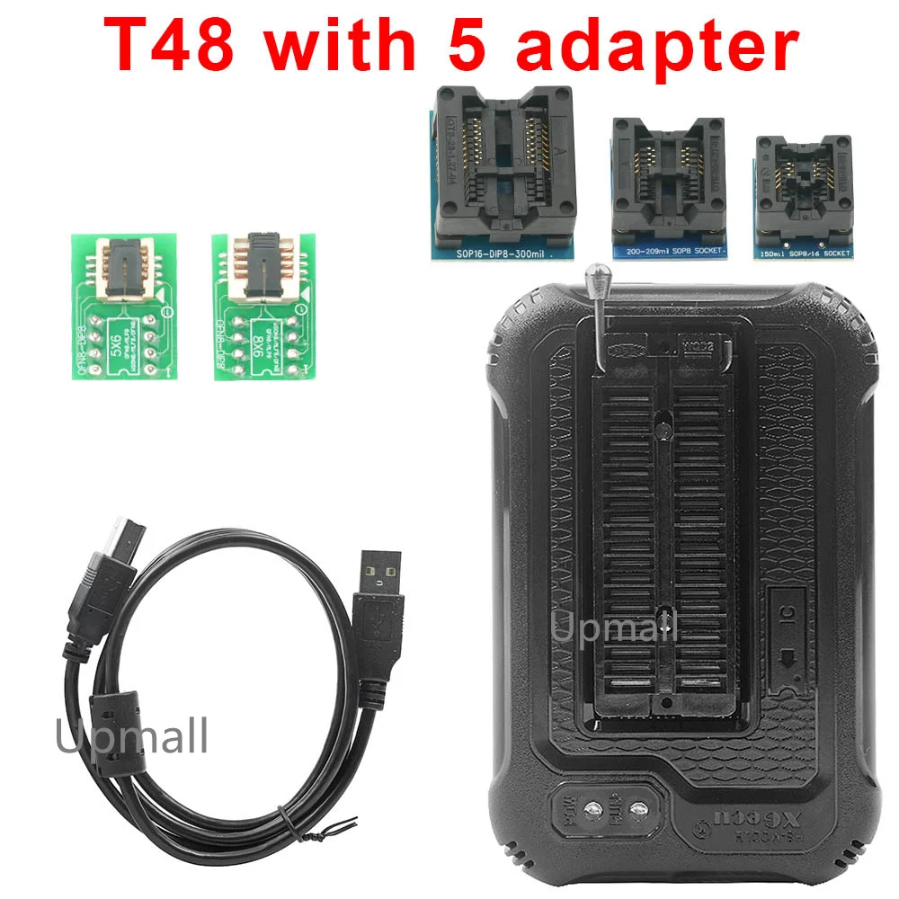 T48 Programmer XGecu 48 Pin Drivers ISP Support 21000+ with 30 adapters Original EMMC-ISP Version 1 /ADP_F48_EX-2 /EX-1 Adapter