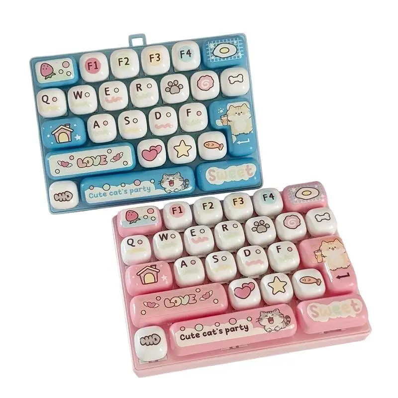 1 Stück 2026 Neue Niedliche 26-Tasten-Stressabbau-Tastatur Kreative Mechanische Heilende Hängedekoration Kleines Geschenkzubehör – Detail 3