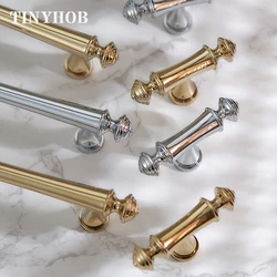 Modern Brass Dresser Drawer Pulls Gold Chrome Kitchen Handles Drawer Pulls Bedroom Knobs Solid Brass T Bar Cabinet Hardware