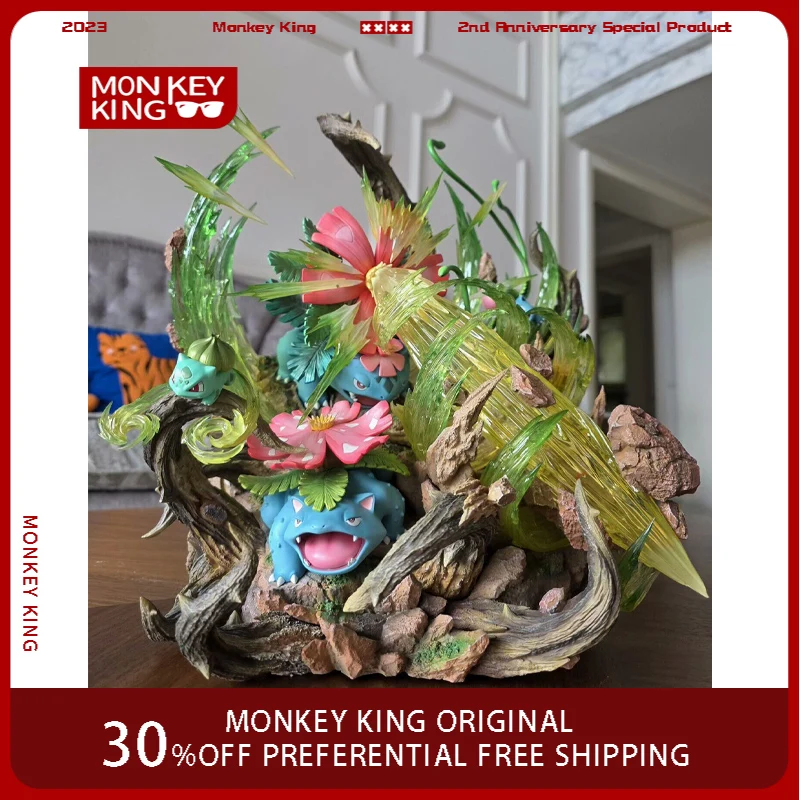 

38 см фигурка покемона Bulbasaur Family люминесцентная коллекция аниме модель настольные украшения праздничный подарок детские игрушки