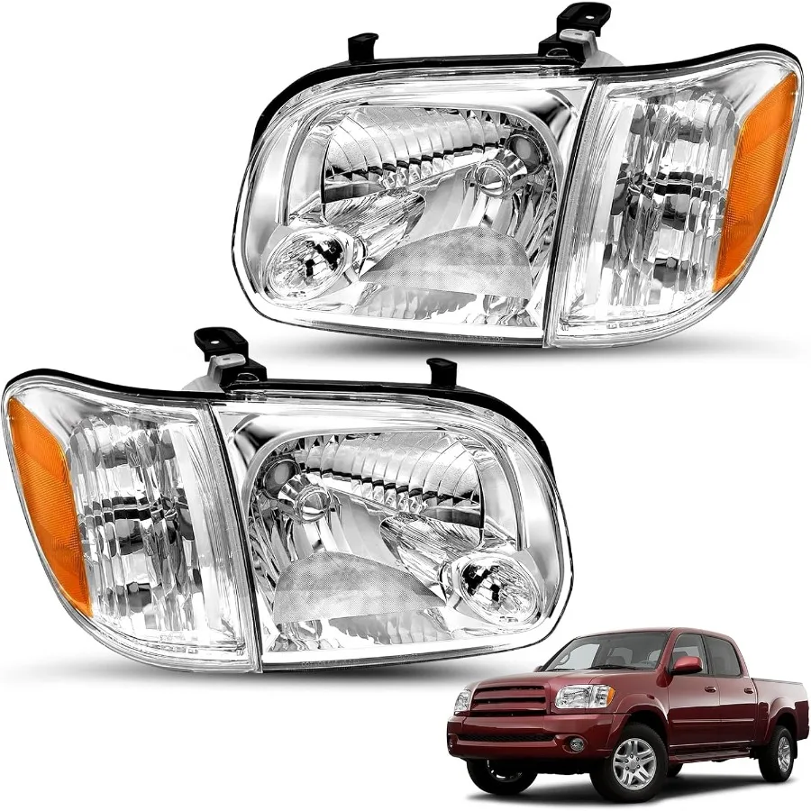 

Headlight Assembly Replacement for 0506 Tundra Double Crew Cab 0507 Sequoia Pickup Driver and Passenger Side