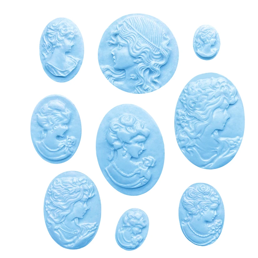 Cameo Collection Portrait Silicone Mold Fondant Chocolate Sugarcraft Mold Cake Decorating Tools Baking Accessories