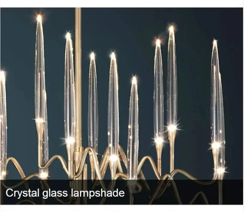 

Nordic Modern light luxury living room LED chandelier novelty tree branch decoration lamp dining room bedroom crystal chandelier