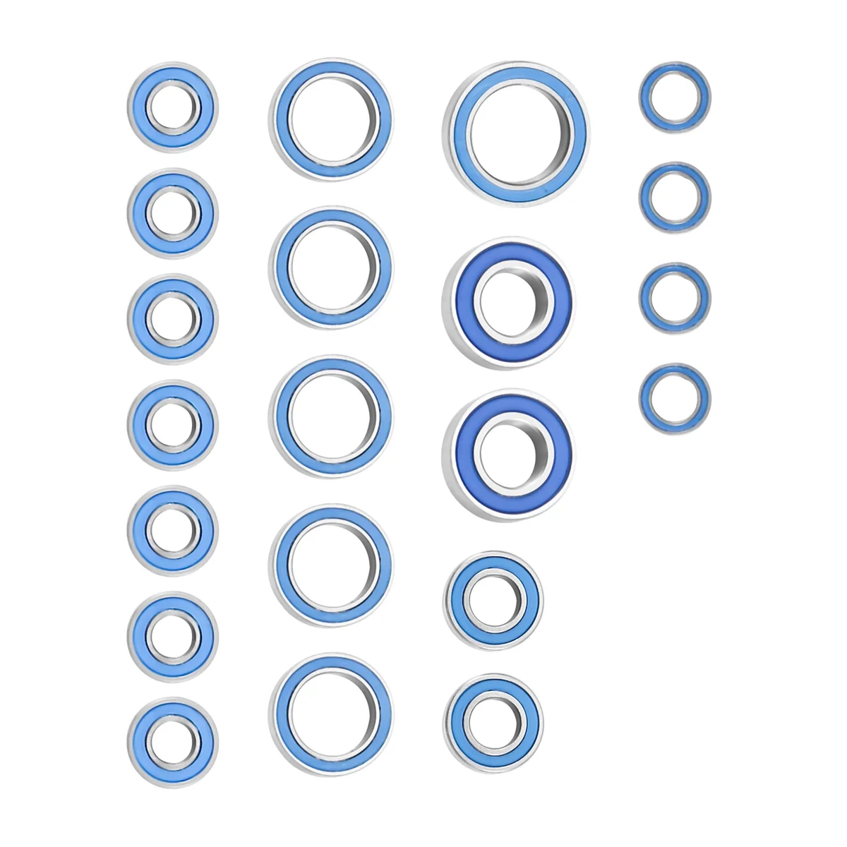 A44T21Pcs مجموعة أدوات المحمل المختومة لـ Traxxas Slash 4X4 VXL Rustler Stampede HQ727 Remo 1/10 RC ترقية أجزاء السيارة الملحقات