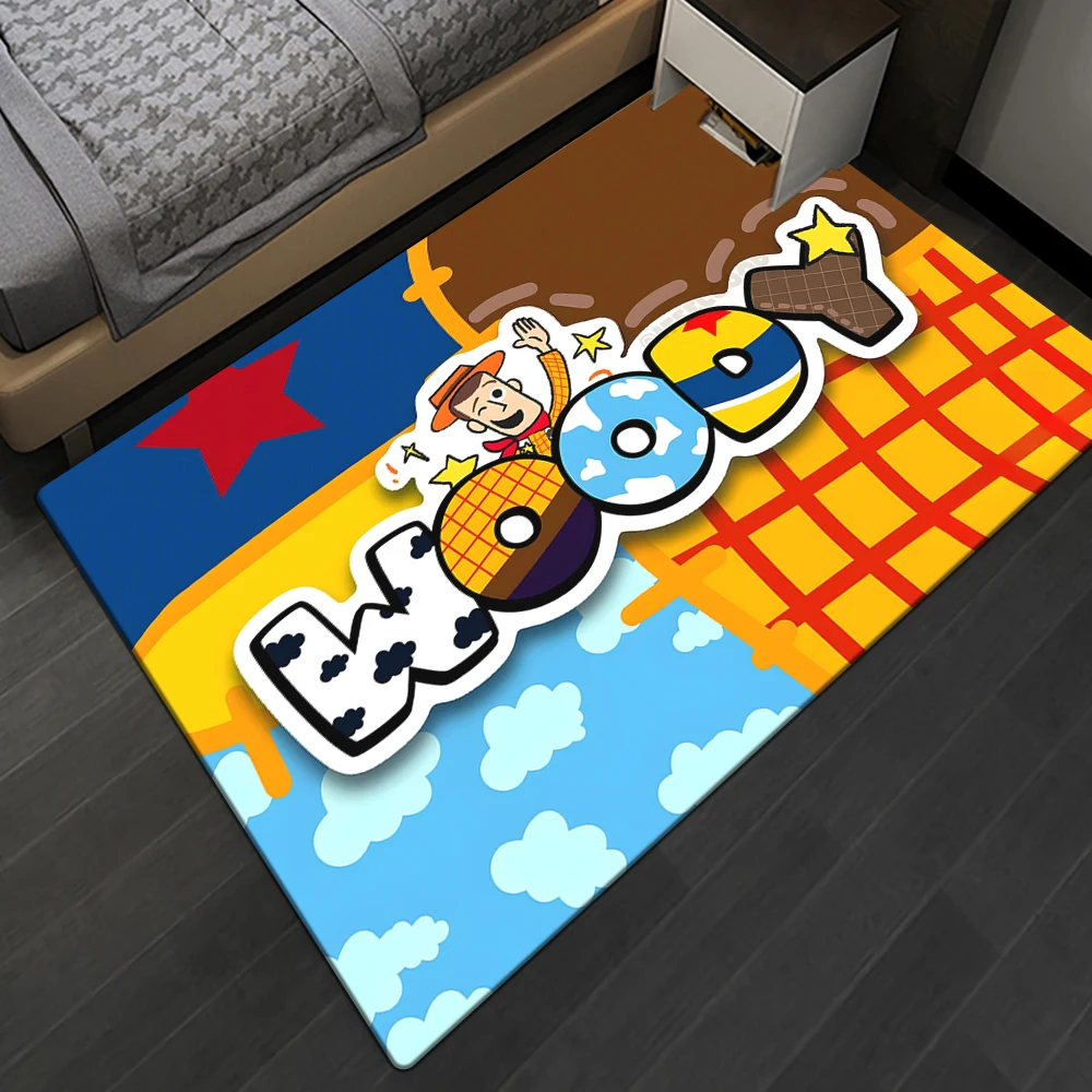 MINISO Toy Story Cute Cartoon HD Print Carpet Living Room,kitchen,Home Decor,Sofa,Table,Rug,Non-slip,Chair,Beb,Picnic,Camp,Mat