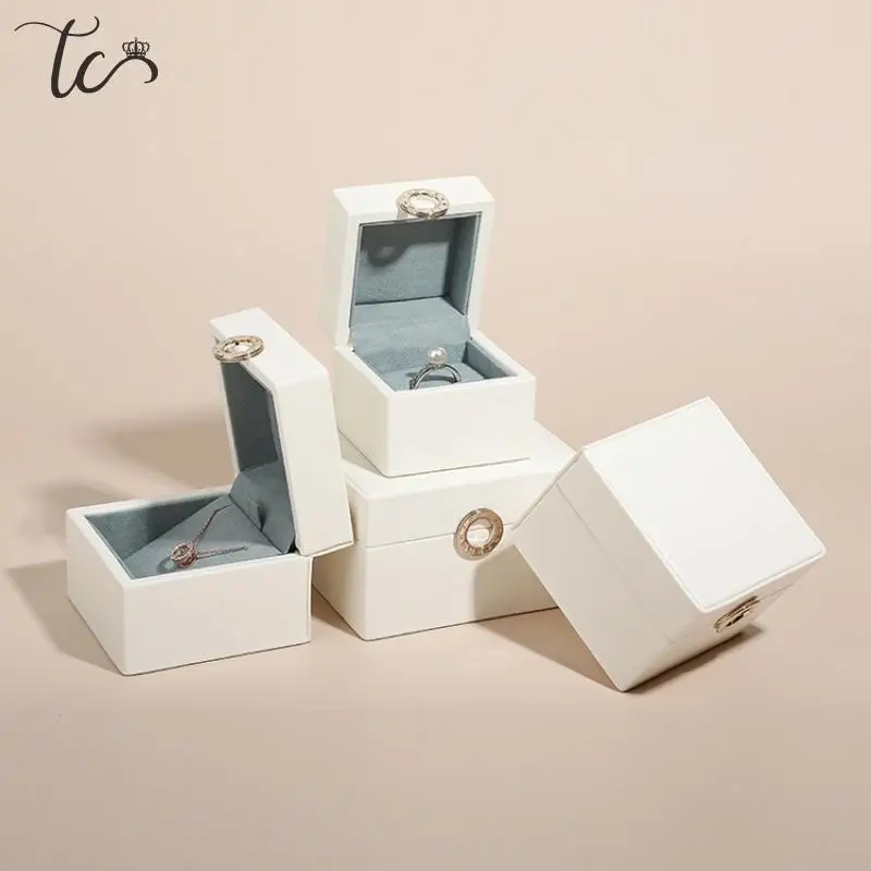 New Jewelry Packaging Box Necklace Holder Pu Leather Jewelry Storage Gift Box Watch Collection Box