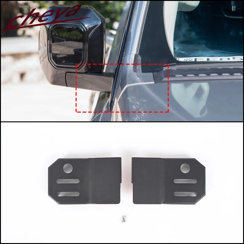 

For Great Wall Tank 400 2023 +Carbon Steel Car A-pillar Hood Side Searchlight Bracket Exterior Accessories 2 Pcs