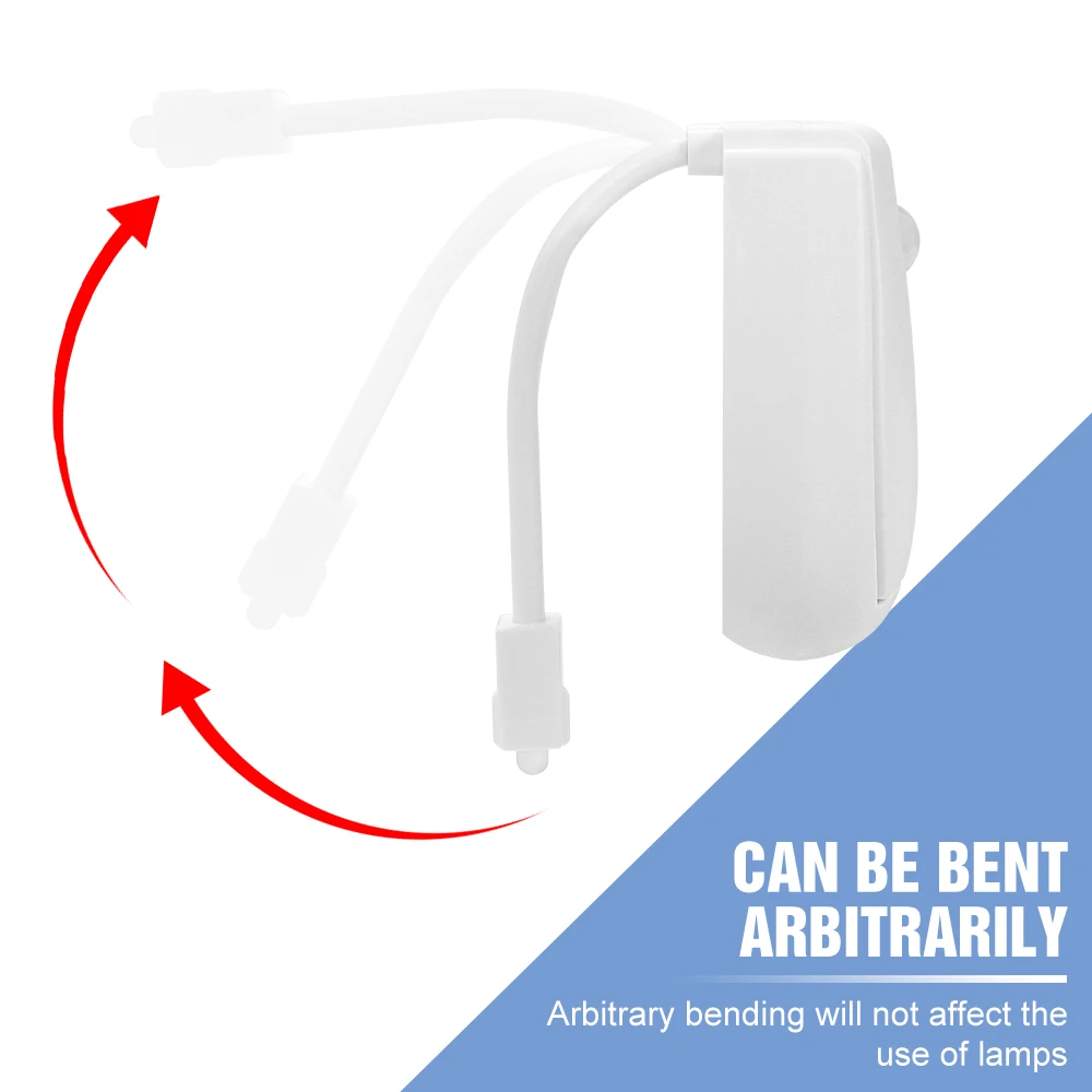 ไฟ LED สำหรับโถสุขภัณฑ์อัจฉริยะ 7 สี 3 โหมด พร้อมเซ็นเซอร์ตรวจจับความเคลื่อนไหว PIR ไฟกลางคืนกันน้ำ ไฟส่องหลังฝารองนั่งชักโครก สร้างบรรยากาศในห้องน้ำ