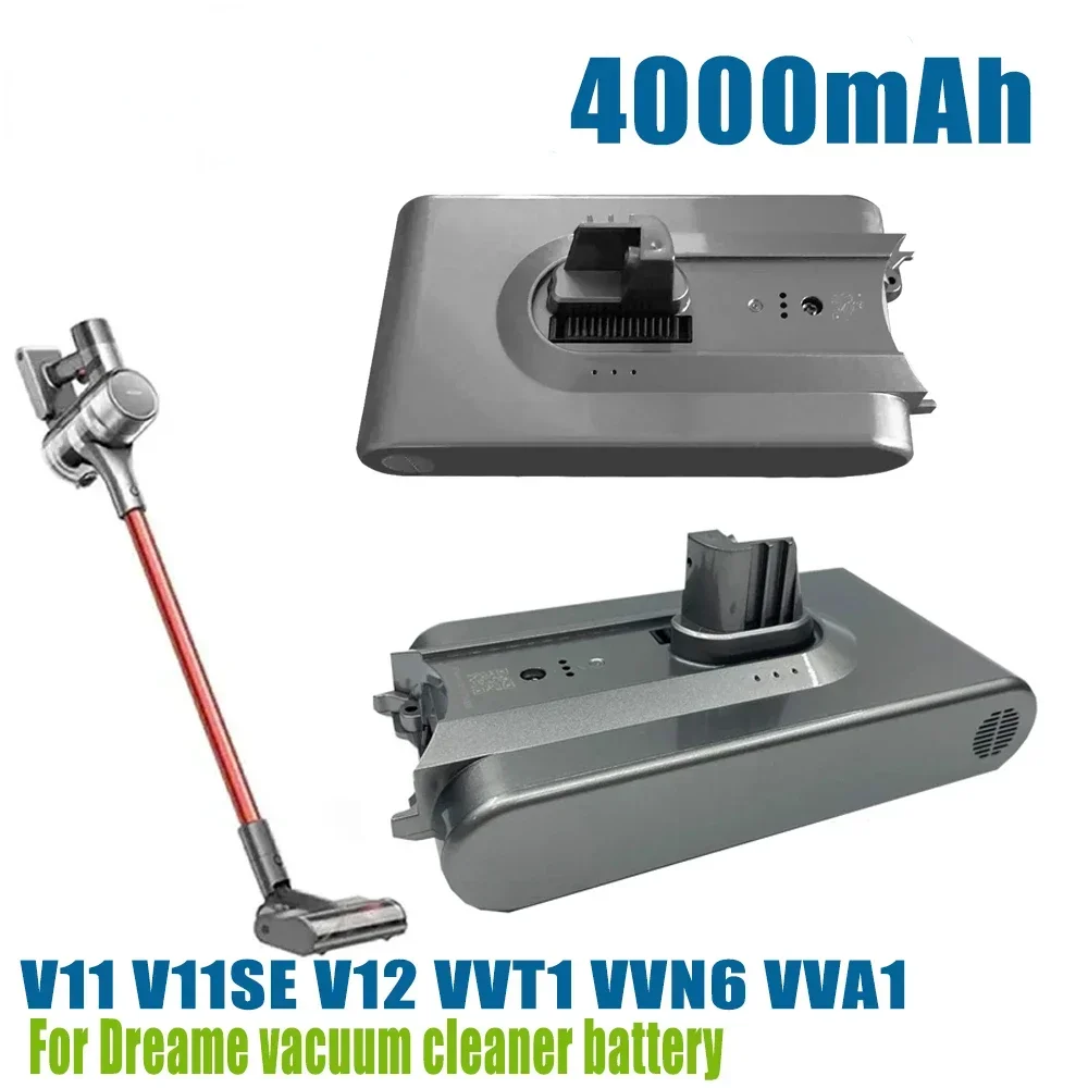 

For Dreame Handheld Cordless Vacuum Cleane V11/V11 SE/ V12 Pro Replacement Battery Accessories 4000 mAh 18650 Battery Pack