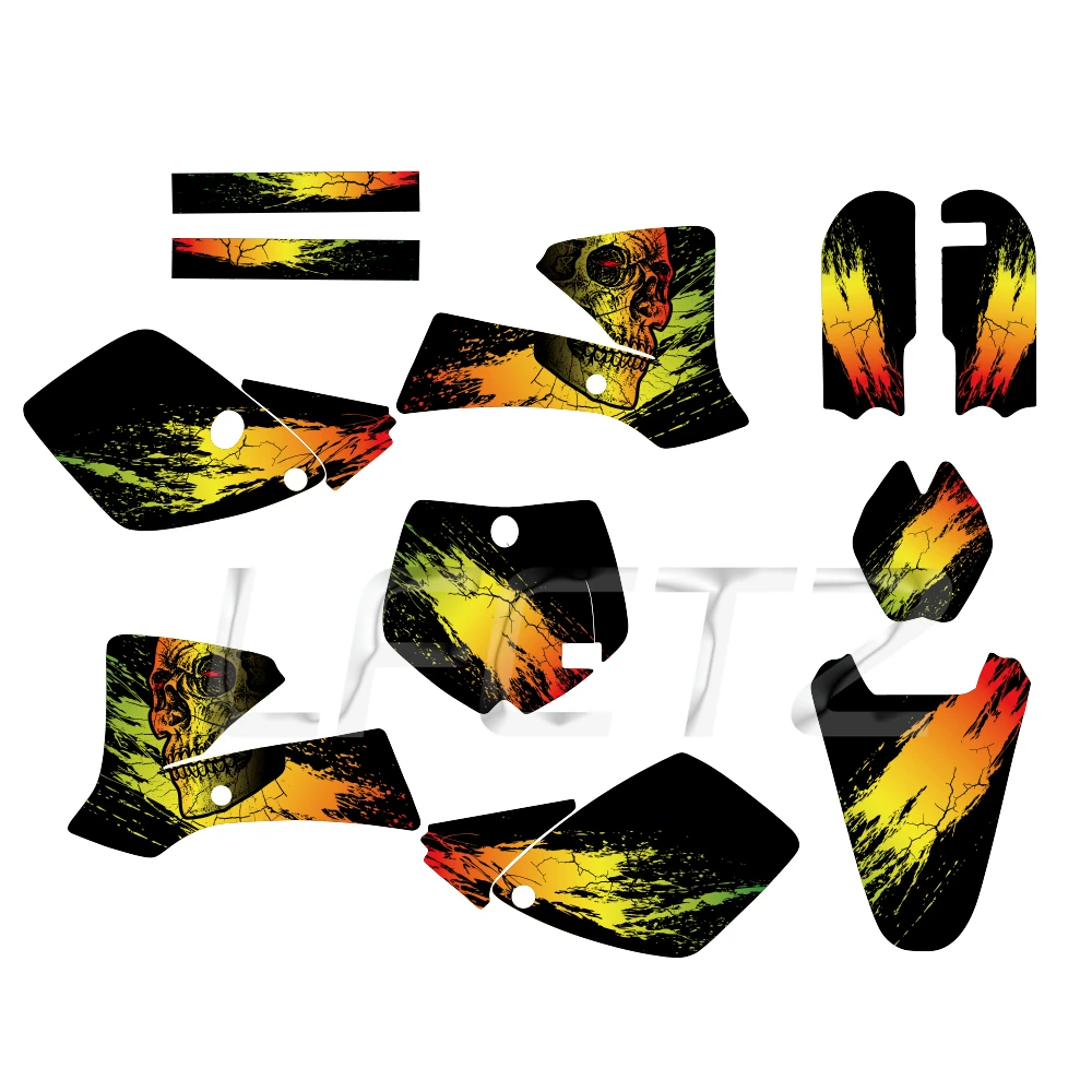 Motocross Decoration Fairing Graphics Background Decals Sticker Kit Fit for SX65 SX 65 2002 2003 2004 2005 2006 2007 2008
