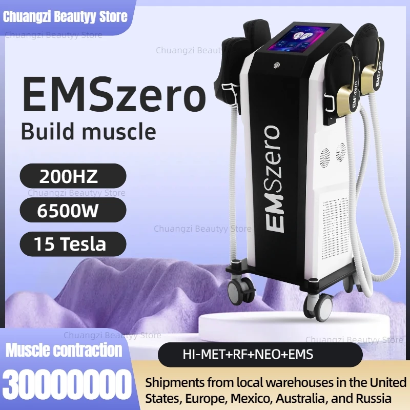 

EMSzero EMS Body Slimming Sculpting in Sculpt Machine 200HZ Weight Lose Electromagnetic Muscle Fat Removal with 4 Handle