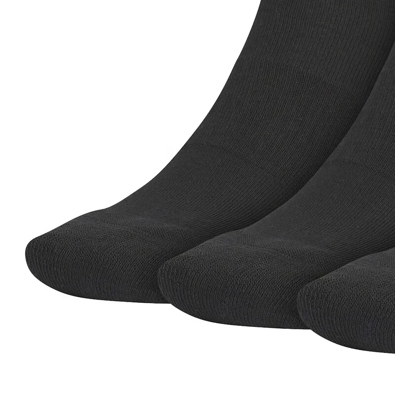 Adidas Black Ankle Length Sports Socks 3 Pair with White Brand Stripes for Athletic and Daily Wear