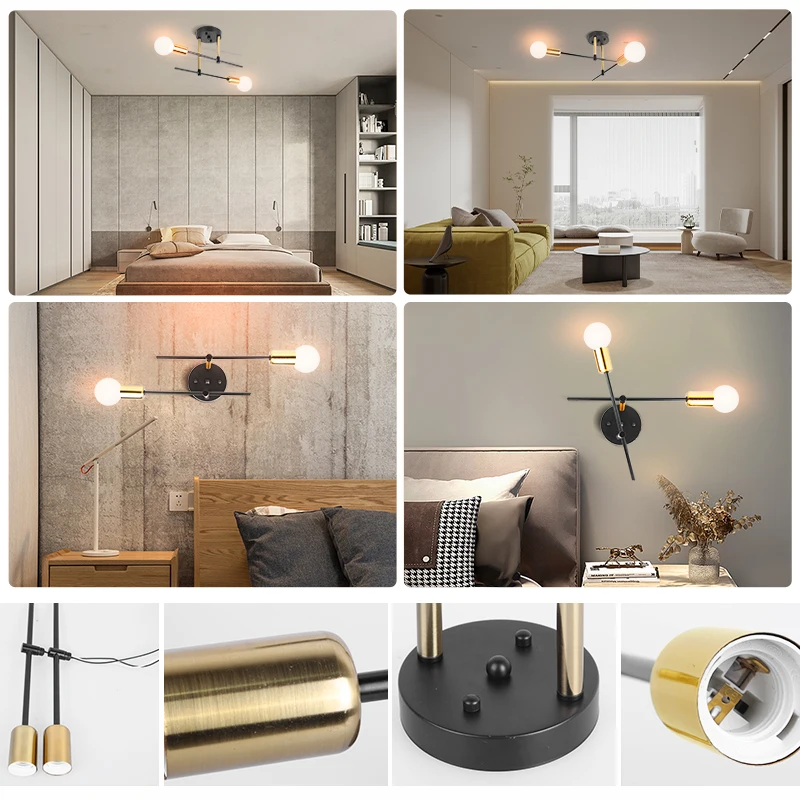 Moderno arredamento per interni lampadario a soffitto LED soggiorno lustro appeso per sala da pranzo cucina luci a LED casa elegante lampada a