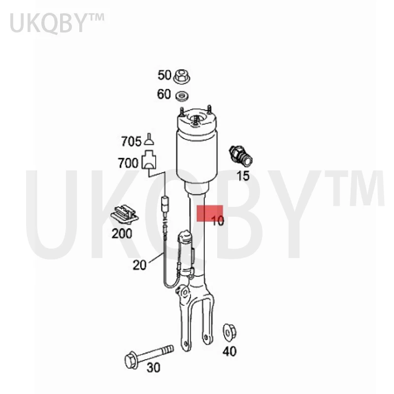 A1643206013 A1643206113 Suspension rod swing arm fixed bracket base top glue Me rc ed es Be nz F164 ML 450 320 350