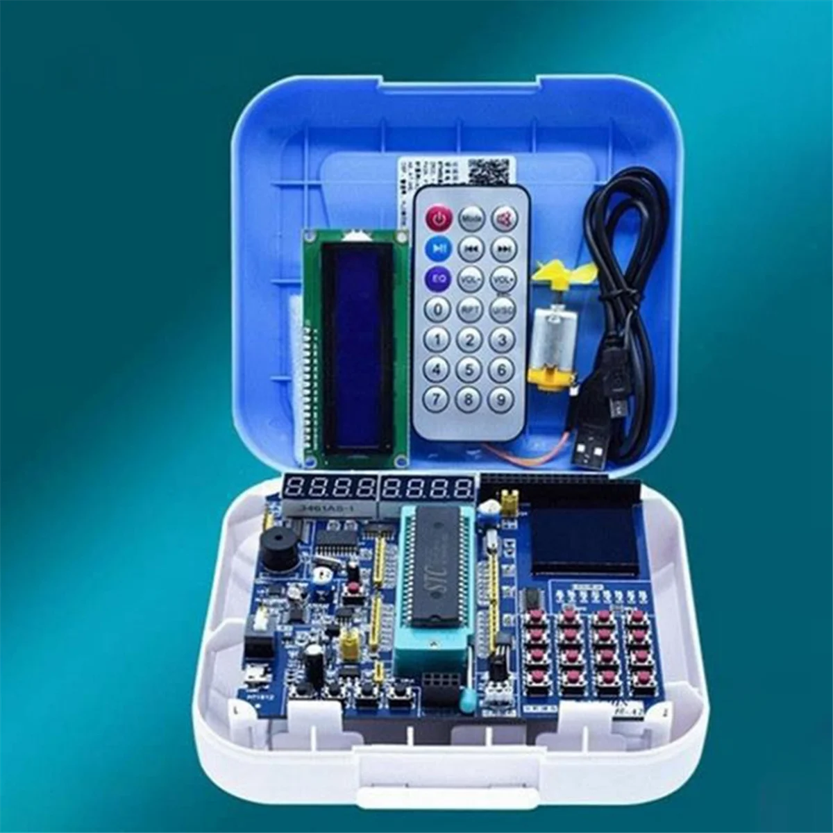 51 Single-Chip-Mikrocomputer-Entwicklungsplatine 51 Entwicklungsplatine Lernplatine STC89C52 Suite Mindestsystem-Elect