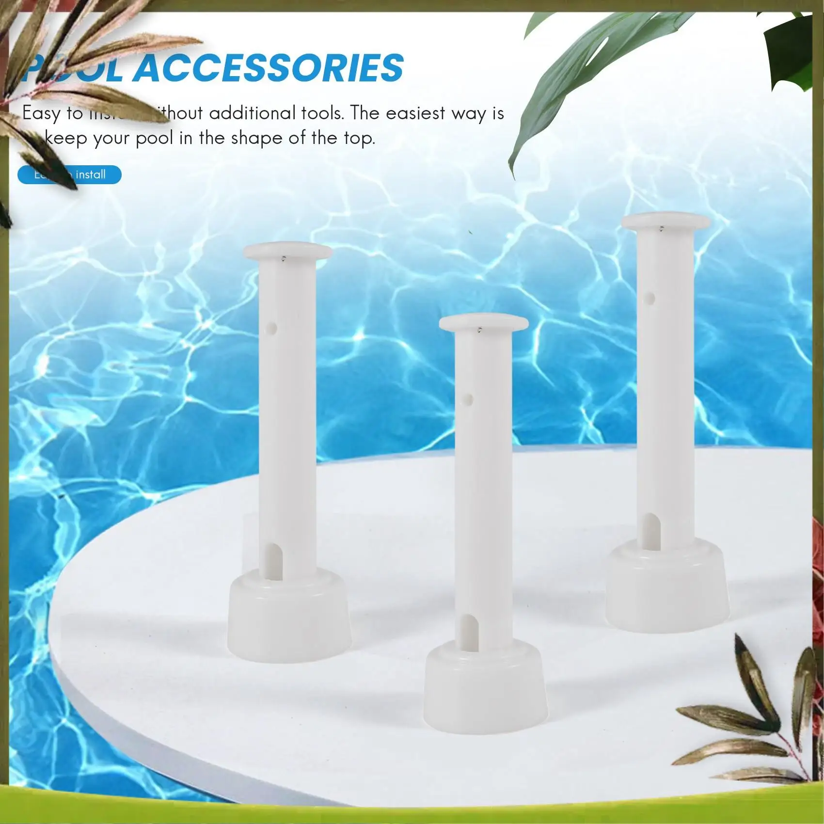 

A08P-20Pcs ABS Pool Joint Pins, 6Cm/2.36In Cap Set Seals For Swimming Pool Replacement Parts 28270-28273