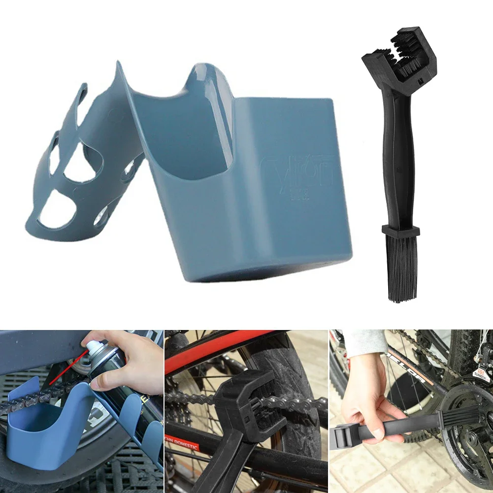 Motorcycle Oil Splash-Proof Agent Bicycle Chain Oil Storage Tools Box Chain Oil Anti-spray Scrubber Tools Chain Cleaning Tools