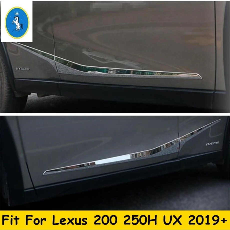 

Carbon Fiber Side Door Line Garnish Body Trim Accent Molding Cover Bezel Styling Protector Fit For Lexus UX 200 250H 2019 - 2023