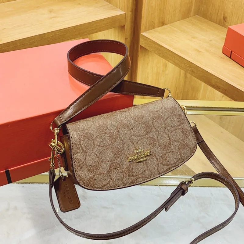 

Винтажная сумка подмышки 2025 года, модная женская сумка через плечо, ретро-сумка через плечо, элегантная сумка «день-ночь», минималистичная сумка на ремне