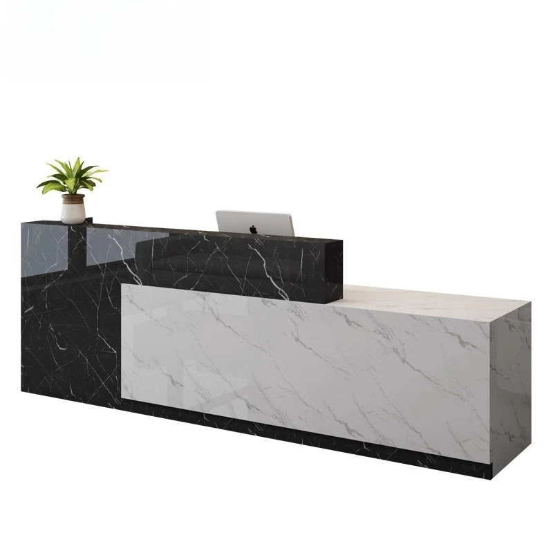 

Cashier marble front desk reception desk, desk beauty salon clothing store small cabinet simple and modern