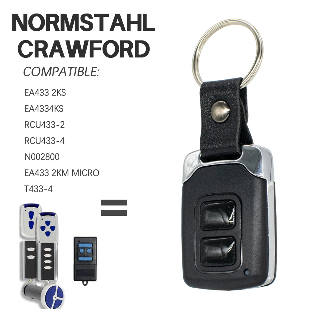 Для NORMSTAHL CRAWFORD Standard Steel T433-4 RCU 433 2K 4K EA 433 2KS 4KS EA433 2KM Micro N002800 433 МГц пульт дистанционного управления