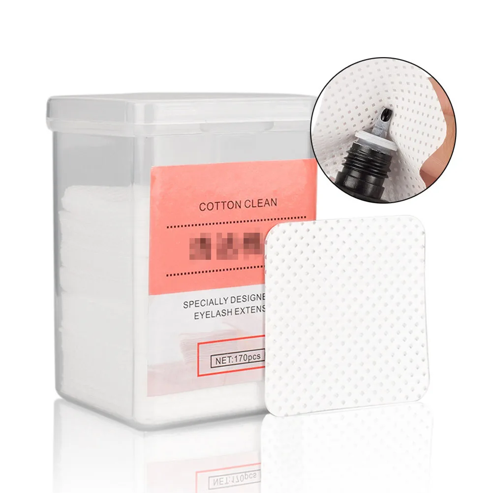 

170 Pcs Pads Pads Nail Glue Remover Soft Practical Discharge Makeup Wipes Safe Discharge Makeup Cotton Hygienic Cotton