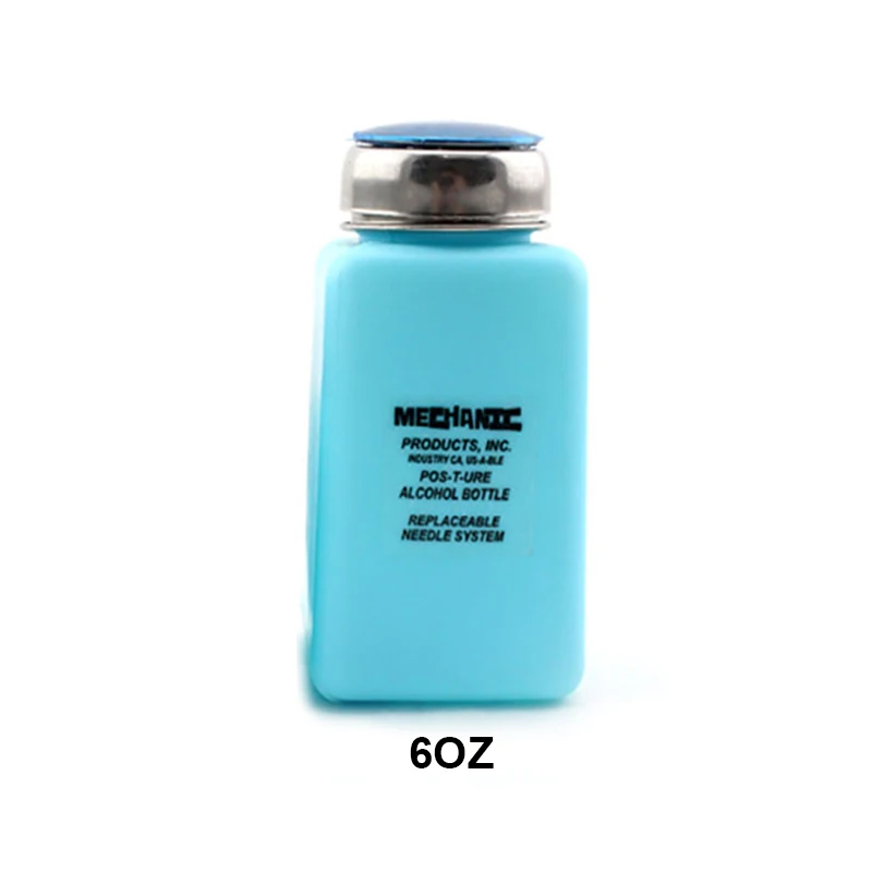 기계식 빈 알코올 병, TZ01 4oz 6oz 100ML 180ML ESD 프레스 타입 마더보드 PCB 수리 청소 솔루션 디펜서