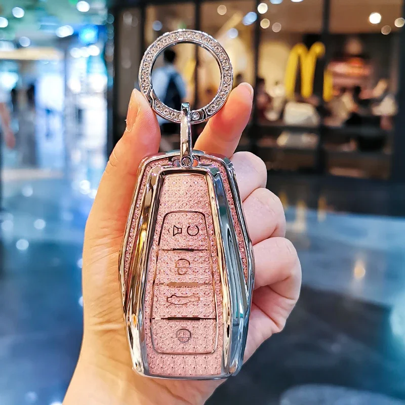 Chaveiro Shell para Geely, Emgrand Okavango FY11, Nova Visão, Coolray Binray, Cool Icon, Caso Chave, Emgrand Okavango, Chaveiro, Adequado para Geely