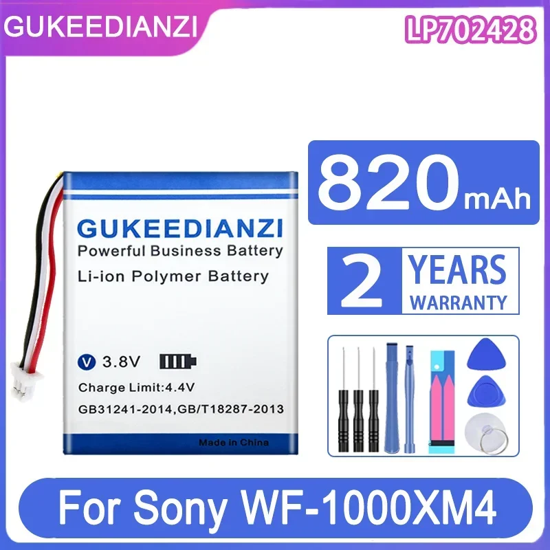 GUKEEDIANZI Replacement Battery LP702428 820mAh For Sony WF-1000XM4 charge case