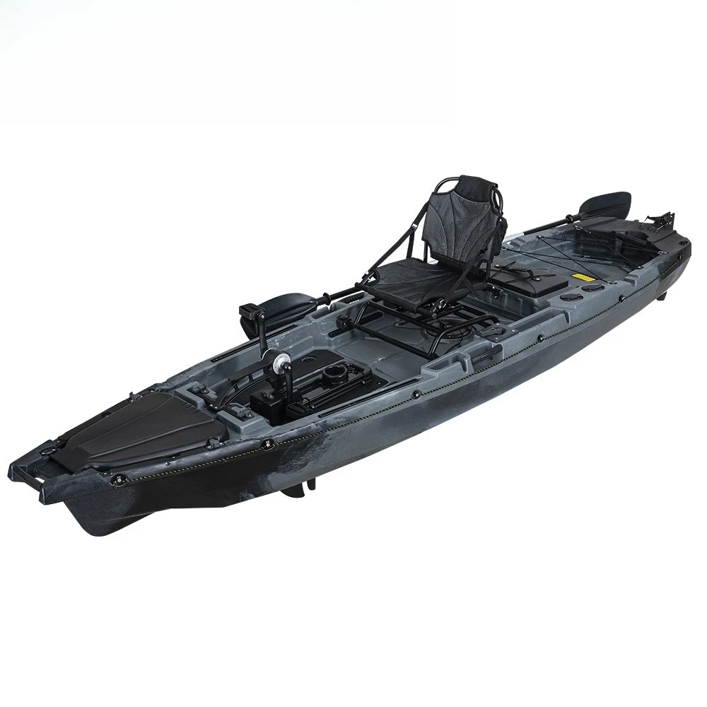 One-man pedal Kajak plastic kayak hard plastic. view 2