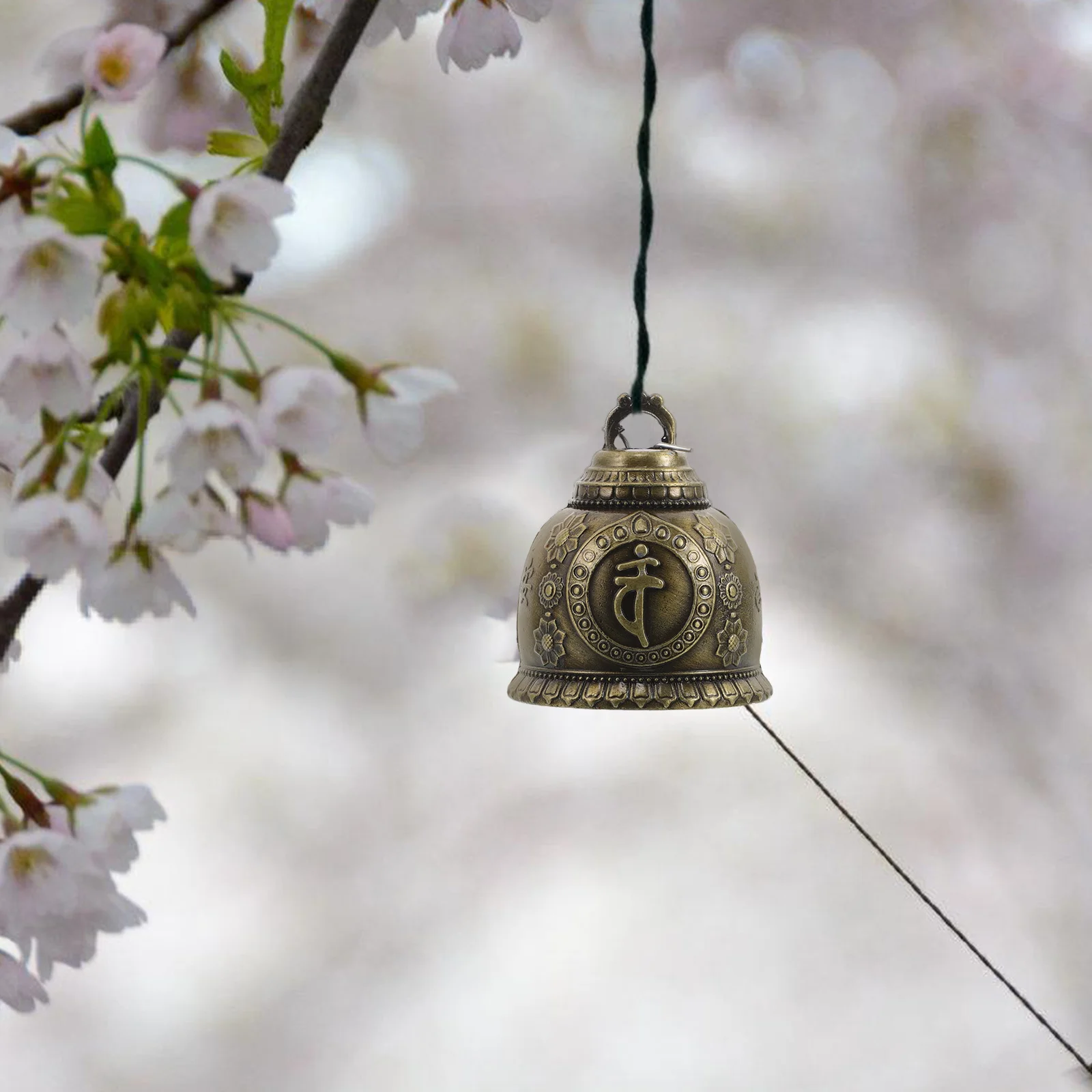

3Pcs Vintage Dragon Phoenix Bells Hanging Feng Shui Wind Chimes Chinese Decorative Metal Bell Ornaments