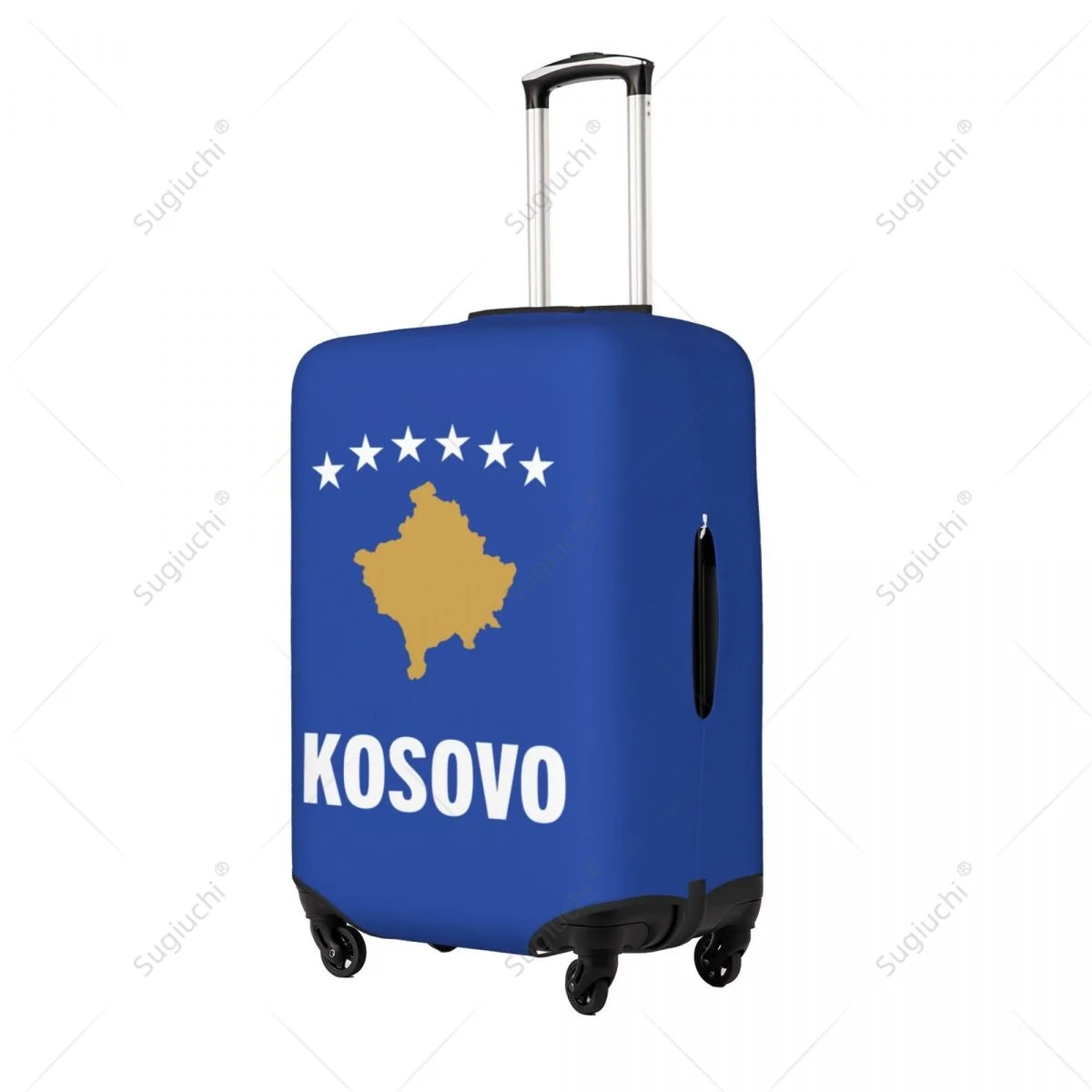 كوسوفو العلم غطاء الأمتعة حقيبة مرونة الغبار حالة إكسسوارات السفر المطبوعة الأمتعة حالة واقية #3