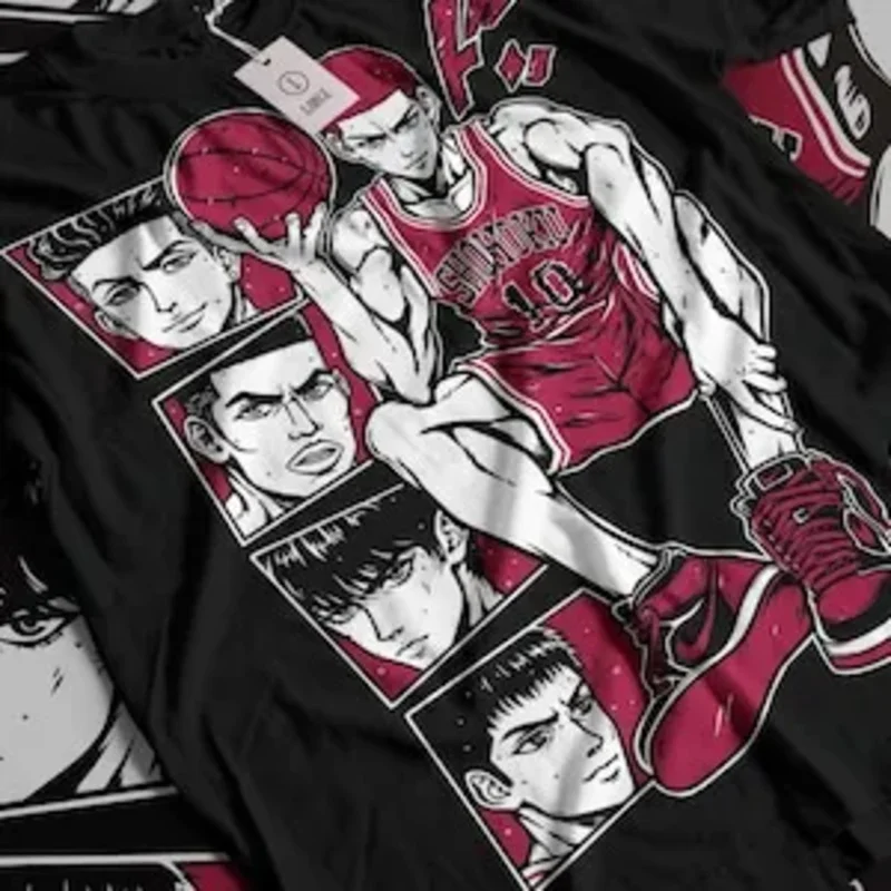 Unisex Tshirt, Sports 90s Anime Lovers, Basketball Anime Tshirt, Otaku Ropa, Graphic Anime Unisex Shirt