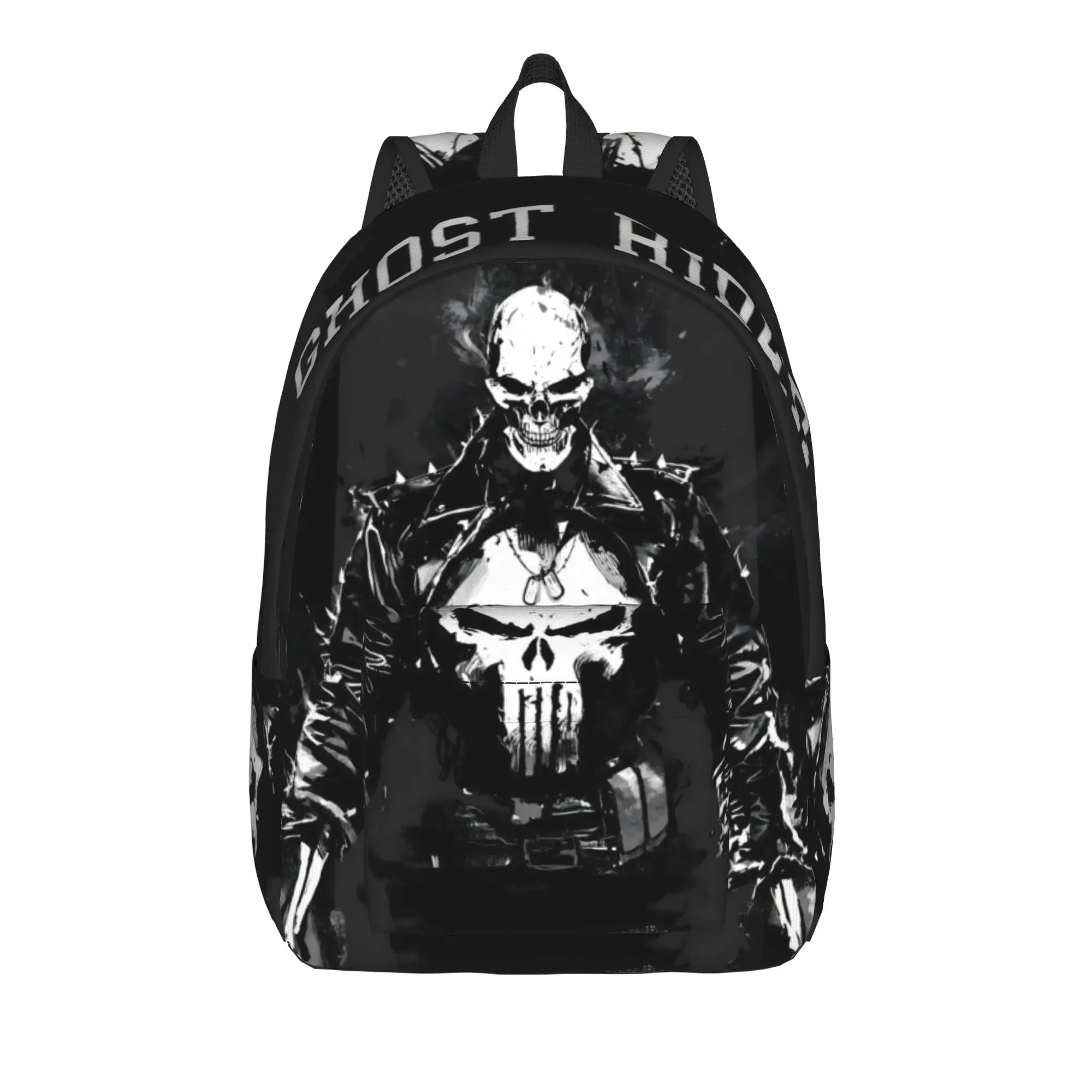 

Back to school season Retro Washable The Punisher Schoolbag Marvel Teenager Book Pack Backpack