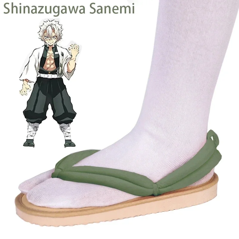 Demon Slayer Kimetsu No Yaiba Anime Cosplay accesorios Kamado Nezuko Cosplay zuecos Kimono chanclas Geta Zapatillas Zapatos