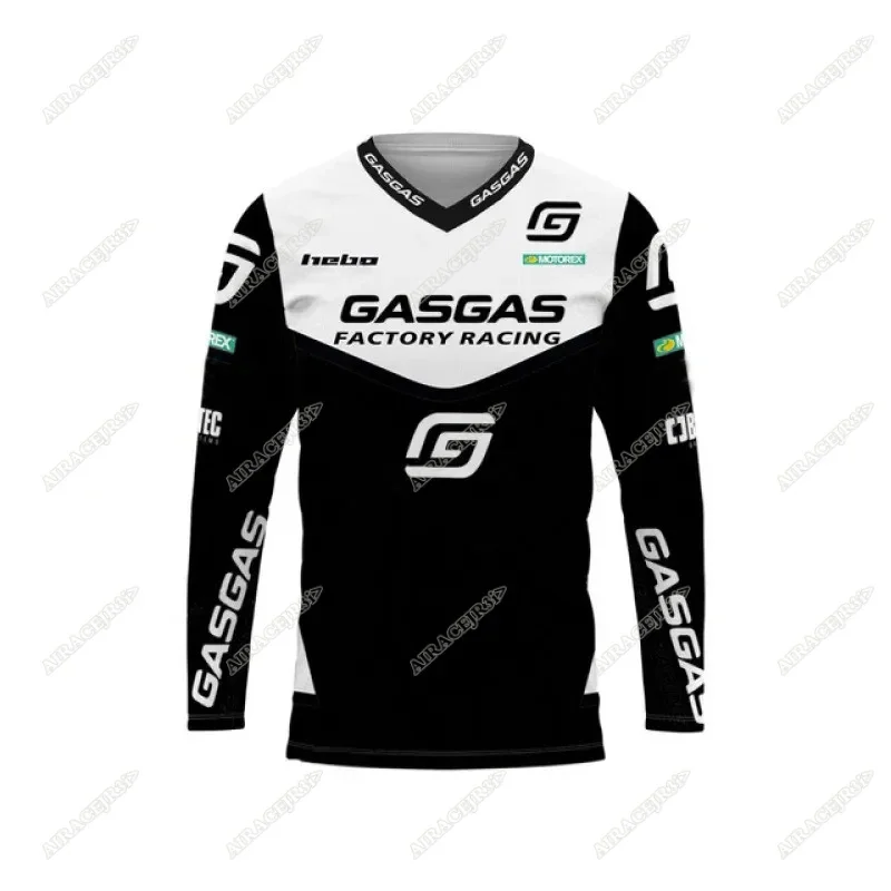 AliExpress GASGAS MTB Enduro Motorcycle Bike Team Downhill Offroad Jerseys DH MX Bicycle Locomotive Mountain Motocross Long sleeves Shirt