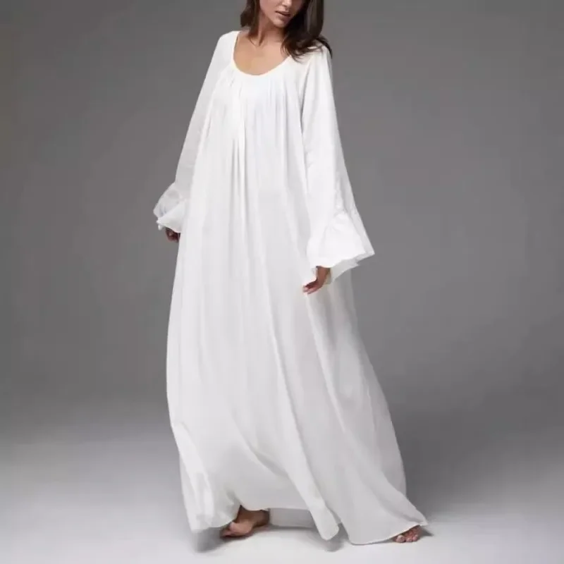 halter neck dress with sleeves Sleevelss Satin Mini Shift - MEDIUM / Black Violette Denim Dress XL subcategory::One Piece Maxi length Size:15-18