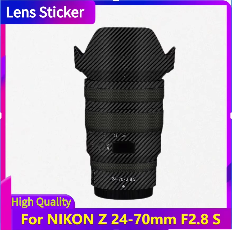 

Для NIKON Z 24-70 мм F2.8 S наклейка на объектив защитная наклейка на кожу виниловая пленка защитная пленка от царапин Z24-70 Z24-70MM