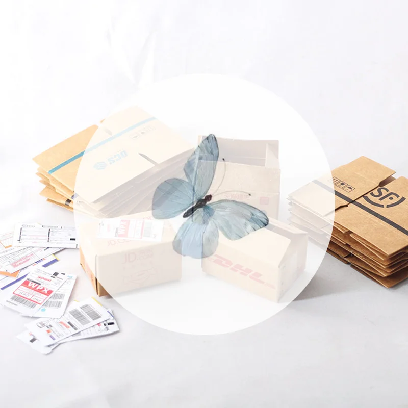 

1 компл. мини-картонная экспресс-картонная коробка 1:12 кукольный домик миниатюрная экспресс-коробка декор игрушка